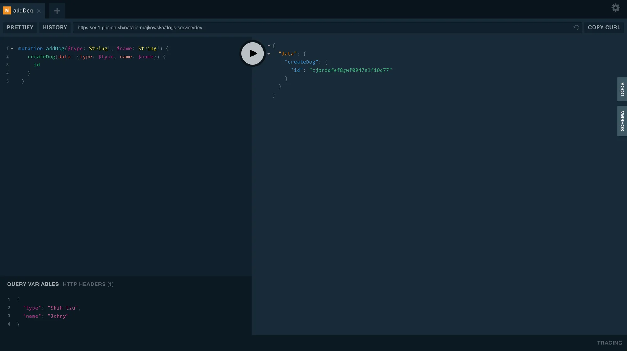 GraphQL Playground