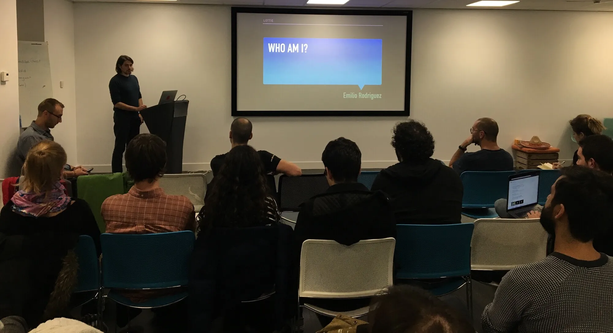 Emilio walking us through using Lottie in React Native
