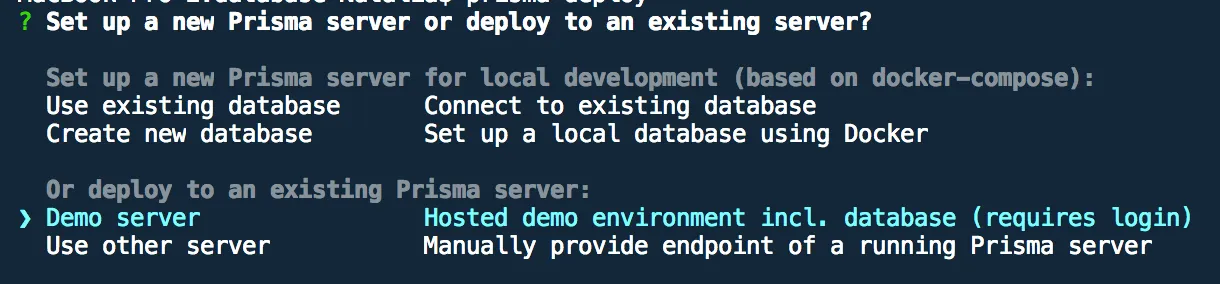 Prisma Deployment