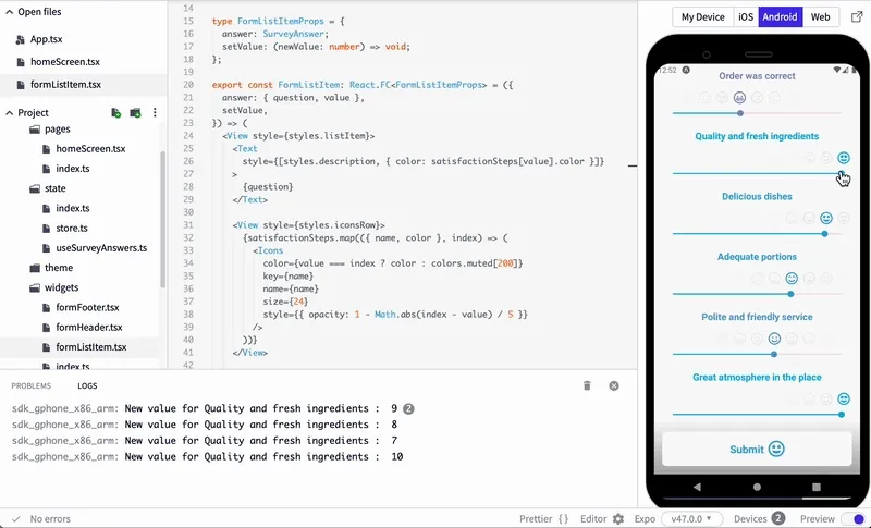 Our awesome app to collect positive customer feedback