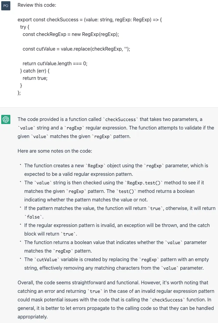 code review example