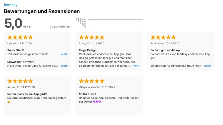 Femtasy reviews