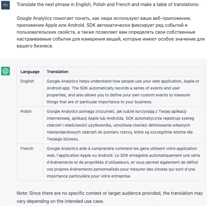 translation example