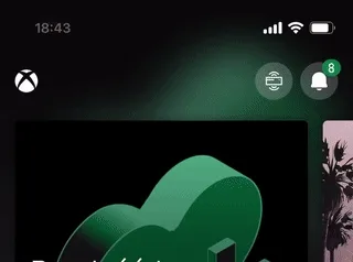 status bar example xbox