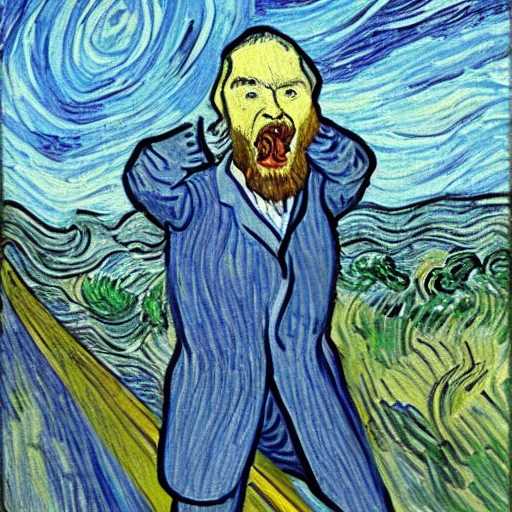 Van Gogh screaming